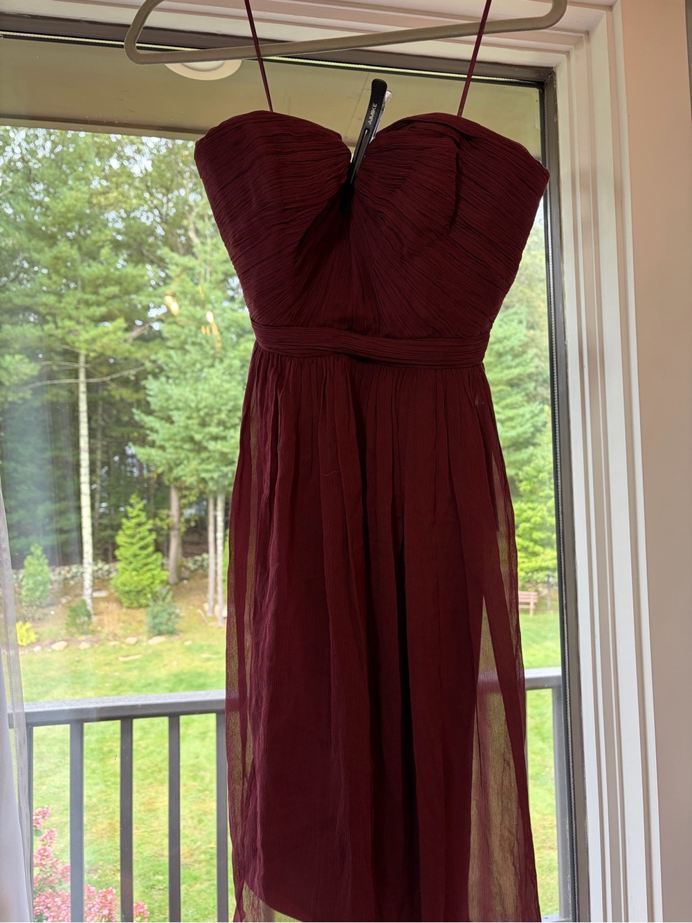 NEW WITH TAGS JCREW Strapless Burgundy Women’s Dress